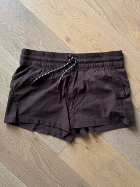 Avalanche Women's Brown Athletic Drawstring Shorts